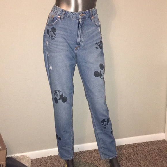 mickey mouse mom jeans